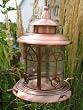 Corona Seeded Glass Hanging Bird Feeder - Bronze