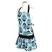 Flirty Aprons Women's Sadie Aqua Damask Apron