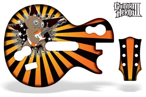 Childrens Toyshop  Video Games : Guitar Hero 3 Les Paul Guitar Skin: Orange Ragdoll (Xbox 360/PS3)