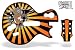 Guitar Hero 3 Faceplate Skin for Xbox 360 / PS3 - Orange Ragdoll