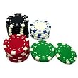 Two-Toned Dice Chips (11.5g) 100 Orange w/ Tray