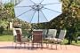 Monaco Outdoor Wrought Iron 7pc Patio Dining Set - Lexington