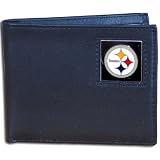 NFL Bifold Genuine Leather Wallet - Pittsburgh Steelers