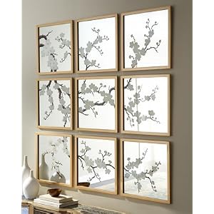 Nine BlossomPainted Mirrors