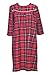 Women's Adaptive Flannel Backwrap Gown - Red Plaid