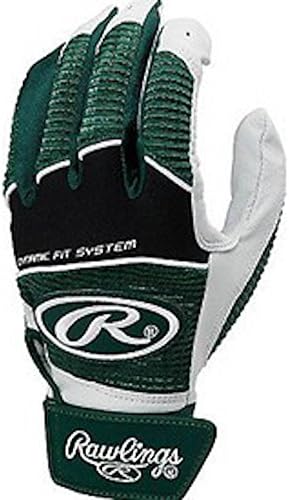 Dark Green Large Mens Baseball Batting Gloves Pair