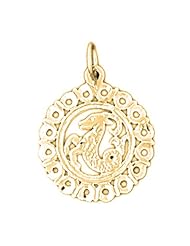 Gold-Plated 925 Sterling Silver Zodiac - Capricorn Pendant