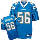 Youth San Diego Chargers #56 Shawne Merriman Alternate Replica Jersey - M 10-12