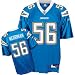 Youth San Diego Chargers #56 Shawne Merriman Alternate Replica Jersey - M 10-12