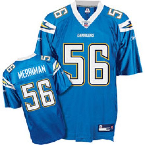 Youth San Diego Chargers #56 Shawne Merriman Alternate Replica Jersey - M 10-12
