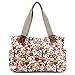 Anladia Cartoon Owl Print Oilcloth Shoulder Bag Canvas Strap Women Handbag