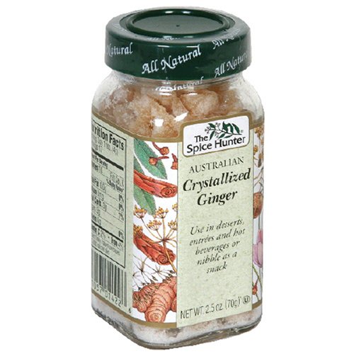 Spice Hunter Crystallized Ginger, 2.5-Ounces (Pack of 4)