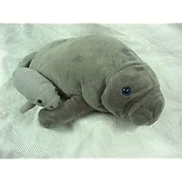 Wishpets Manatee 17 L with Baby 8 L Plush Toy Stuffed Animal