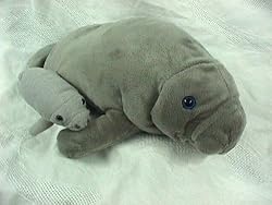 Wishpets Manatee 17" L with Baby 8" L Plush Toy Stuffed Animal
