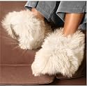 Luxurious Alpaca Fur Fuzzy Slippers for Men and Women, Soft, Cozy and Comfortable