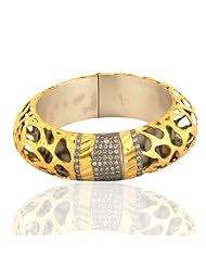 Gold Plated Cz Sterling Silver Handmade Designs New Fashion Bangle Womens Jewelry