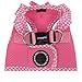 Puppia Vivien Vest Dog Harness Step-in All Season Mesh Cute No Pull No Choke Walking Training for Small Dog, Pink, Large