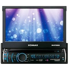 XOMAX XM-DTSB906 Autoradio mit 18 cm (7") LCD Touchscreen + codefree DVD CD Player + Bluetooth Freisprecheinrichtung und Abspielfunktion f�r iPod, iPhone, Handy + SD Kartenslot USB Anschluss mp3 DivX + Single DIN (DIN 1) Moniceiver + Tastaturbeleuchtung einstellbar BLAU ROT oder PINK + inkl. Fernbedienung
