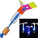 GF Pro G-Flyer Party Toy Amazing Flying Led Light Arrow Rocket Helicopter Elastic Powered Fun Gift (5 Pack)