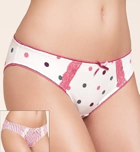 2 Pack - Limited Collection Cotton Rich Assorted Bikini Knickers