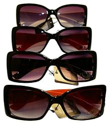 Designer Style Classic Rectangular Sunglasses - Summer Clearance Sale !