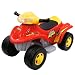 National Products 6V Battery Operated Jr. Quad 4 x 4 Red
