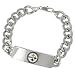 Silvertone Pittsburgh Steelers ID Bracelet