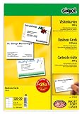 Produkt-Bild: Sigel DP839 Visitenkarten, MP, hochwei&szlig;, Edelkarton (Ink/Laser/Copy), 200 g, 85x55 mm (A4), 150 ST=15 BL