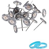 18 Steel Wire Wheel Brushes - For Dremel Die Grinder- Rotary Tools