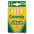 Chalk, Assorted Colors, 12 Sticks Per Box