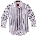 Ike Behar Boys 2-7 Long Sleeve Striped Sport Shirt