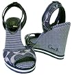 Coach Tawney Denim White Signature Wedges