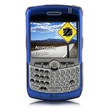 yooZoo Crystal Hard Plastic Case for RIM BlackBerry Curve 8300 / 8310 / 8320 Cellphone Smartphones - Ocean Blue