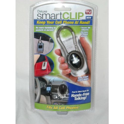 Deluxe SmartClip Universal Cell Phone Clip W/ LED Light Deluxe SmartClip Universal Cell Phone Clip W/ LED Light