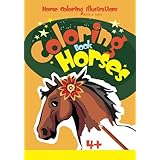 coloring book horses horse coloring illustrations coloring fun volume 1