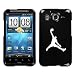 HTC INSPIRE 4G WHITE AIR JORDAN LOGO ON A BLACK HARD CASE COVER
