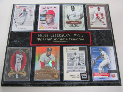 St Louis Cardinals Bob Gibson 8 Card Plaque