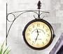 New York Electric London Double Sided Station Wall Clock