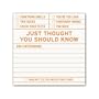 Knock Knock Sticky Notes: Just Thought You Should Know (Pack of 8)