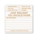Knock Knock Sticky Notes: Just Thought You Should Know (Pack of 8)