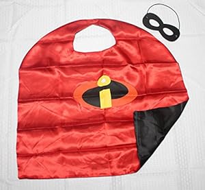 (Incredibles) ROXX Cape and Mask Costume for Child Superhero Kids Girl Boy