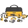 DEWALT DC5PAKVD  XRP 18-Volt Cordless Hammer drill/Drill/Driver/Circular Saw/ Reciprocating Saw/ Jig Saw/ Flexible Floodlight/Vehicle Charger Combo Kit