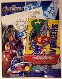 Avengers Coloring Paint Set with Captain America and Iron Man