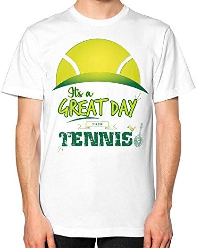 IT'S A GREAT DAY FOR TENNIS UNISEX T-SHIRT (ON MAN) (2X-Large)