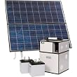BPS 1250 Watt Backup Power System - 2 AGM Batteries, 400 Watt Solar Power (2 x Panels), Model# BPS-1250-S
