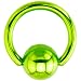 18 Gauge Light Green Electro Titanium BCR Captive Ring -1/4"