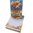 Victorian Mandolin Floral Embellished Mini Notepad Magnet Closure