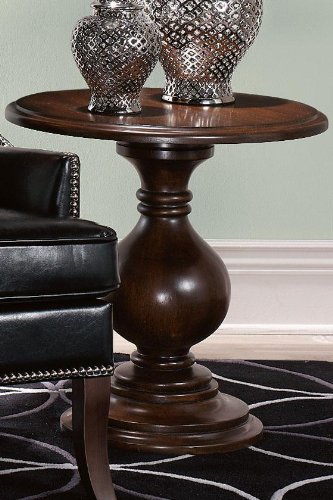 Burnside Accent Table 24Hx24W CHOCOLATE CHRRY