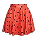 SAYM Women Girls Stretchy Polka Dot Flared Casual Mini Skirt