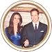 Bone China Royal Wedding Prince William and Kate Middleton Plate 8"